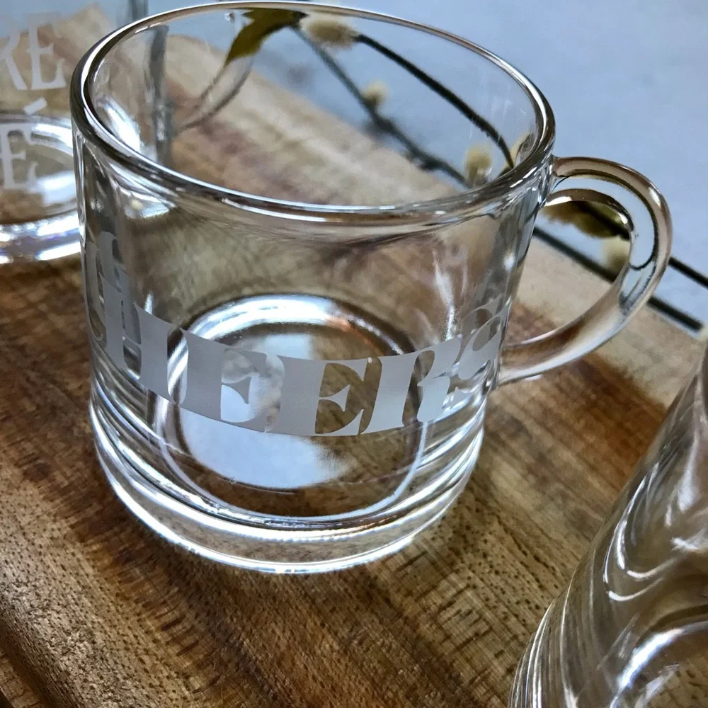 4 Coffee Glass Cups by Garrick